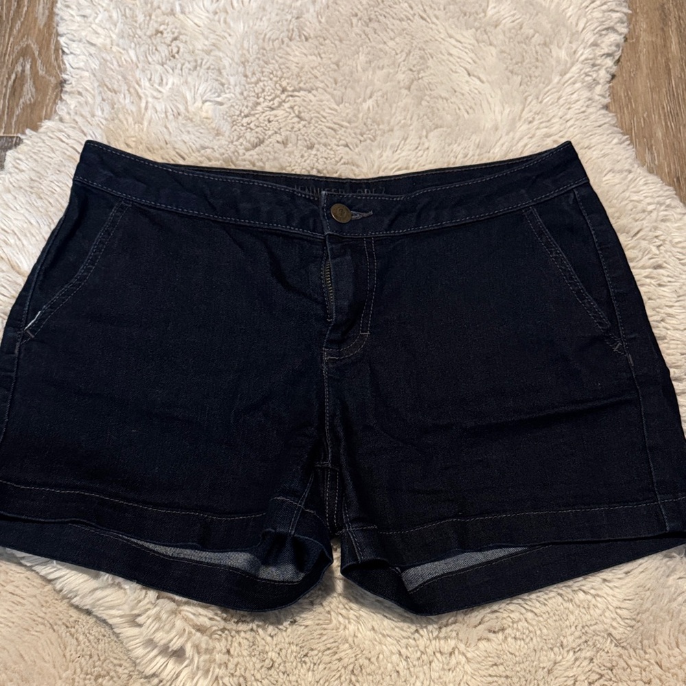 Women's Black Denim Shorts